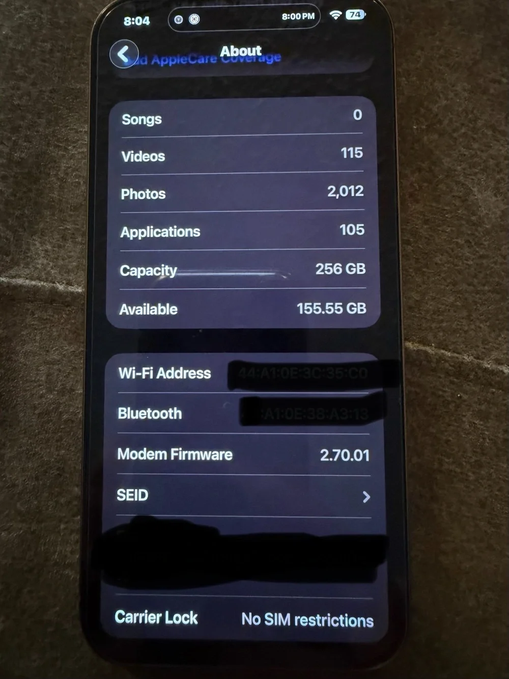 Apple iPhone 16 Pro Max - titanium 256